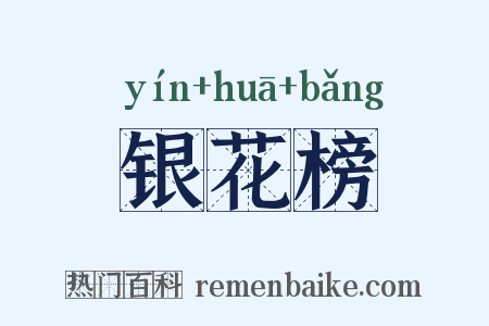 银花榜是什么意思的图片